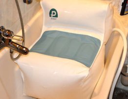 PROFLEX Badewannenlift mit Luftpolster Badekissen Einstiegshilfe Badehilfe