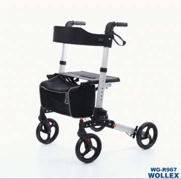 Wollex Plus Leichtgewichtrollator Faltbar mit Transporttasche (WG-R967)
